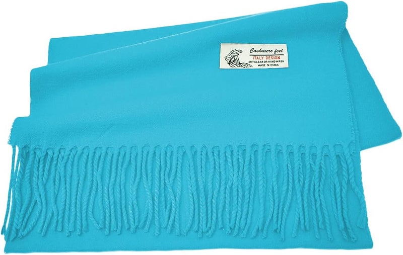 Glory Max Unisex Plain Solid Color Winter Scarf Cashmere Feel Soft Classic 72"x12" - Image 3